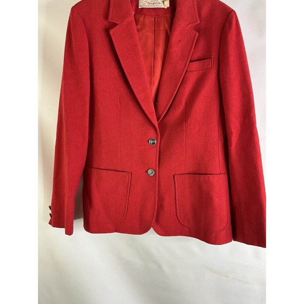 Vintage 70s Pendleton Wool Two Button Blazer Jack… - image 4